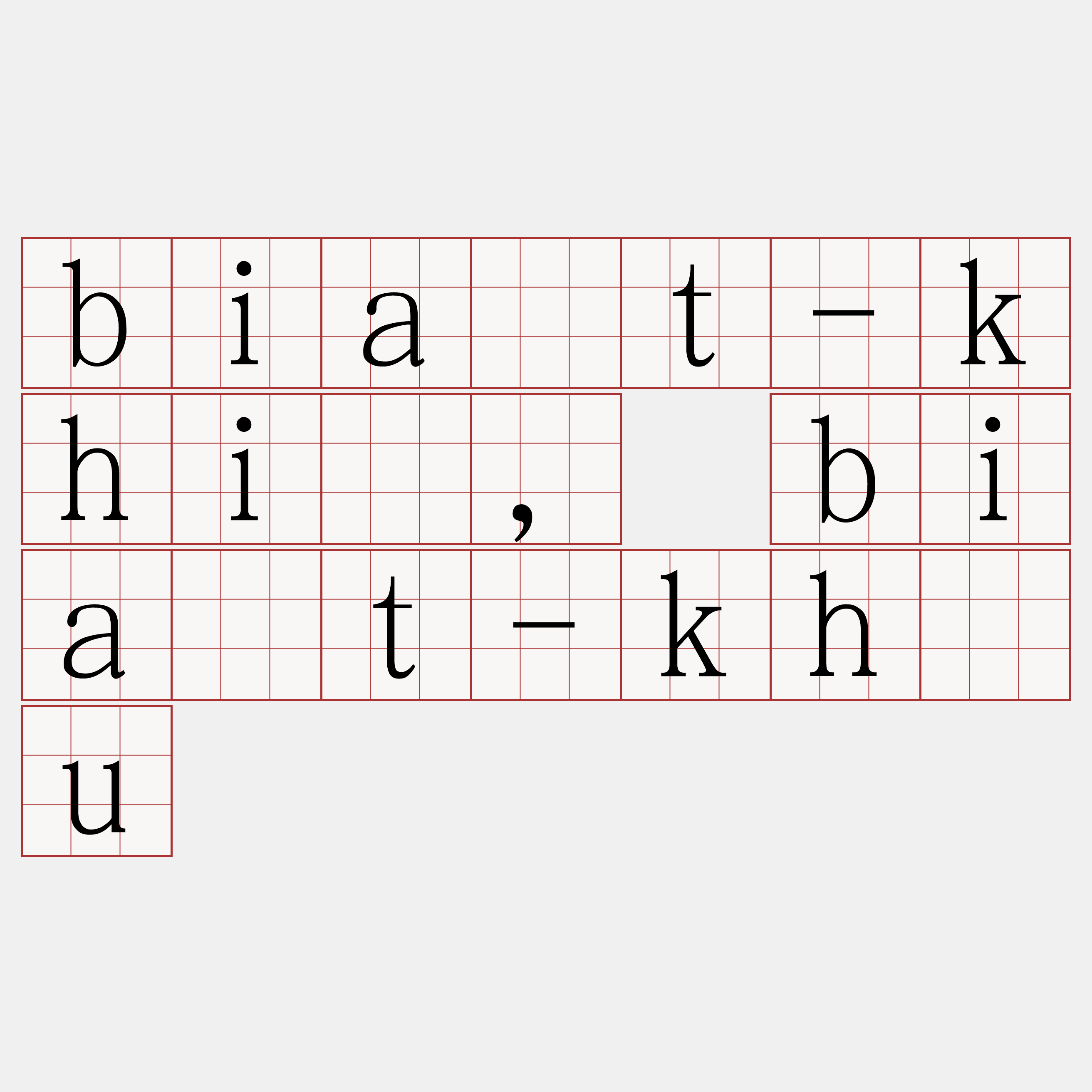 bia̍t-khió, bia̍t-kháu